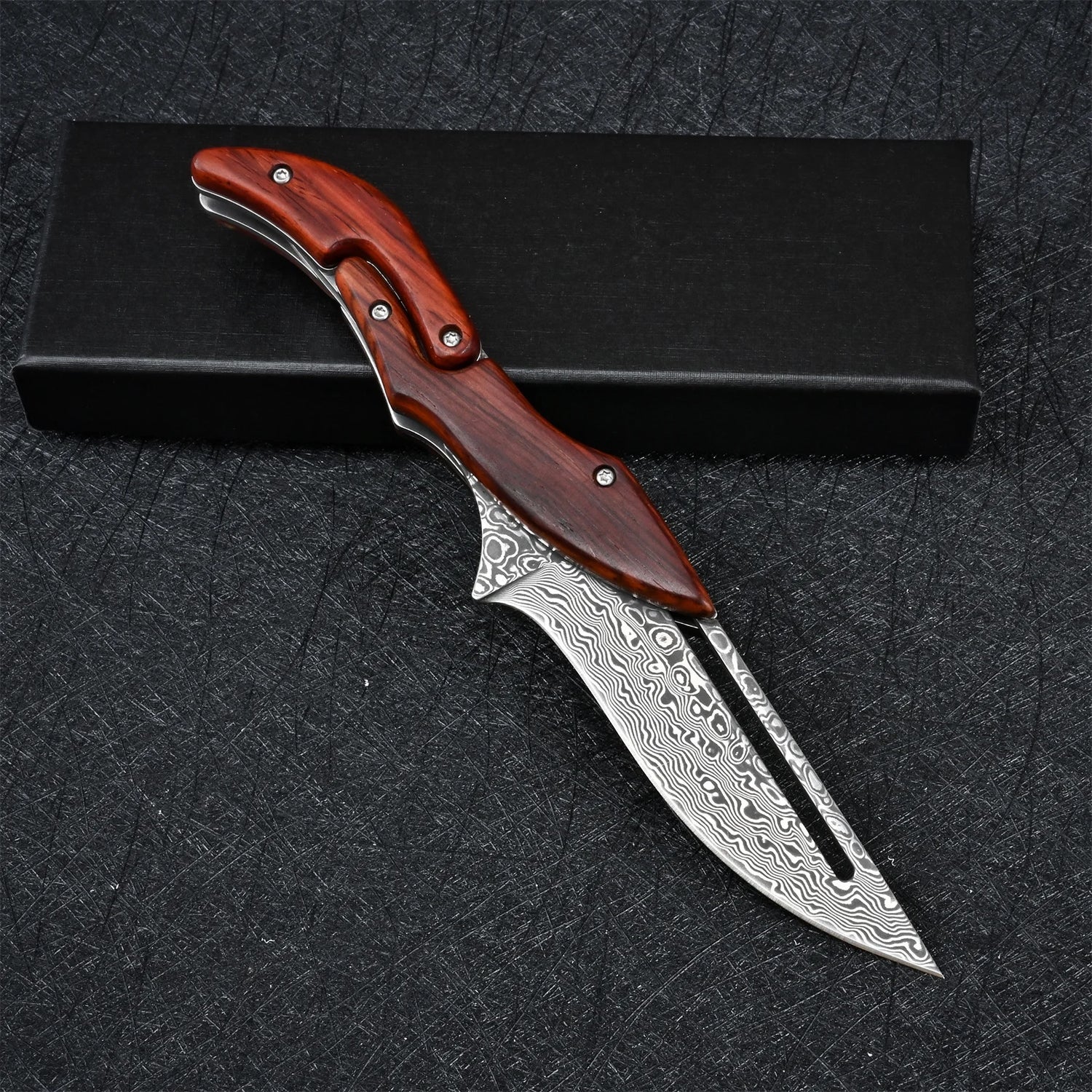 VG10 Damascus Knives Tactical Hunting Mechanical Folding Knife Fixed Blade Outdoor Camping Survival EDC Pocket Defense Tools