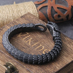 316L Stainless Steel Black Snake Chain Bracelet Men and Women Hip Hop Charm Biker Gothic Bracelet Gift Vintage Jewelry Wholesale