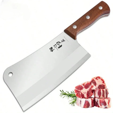 Professional Stainless Steel Heavy Chopping Bone Kitchen Knife, Thicken Meat Cleaver for Home Cooking and Chef Resturant