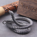 Viking snake vintage punk Necklace for men never fade stainless steel fashion Jewelry hippop street culture