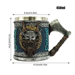 450ml Drinking Gothic Coffee Cup Viking Style Beer Mug Bar Drinking Coffee Cup Large Barrel Beer Mug Gothic Beer Mug Tea Mug