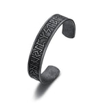 316L Stainless Steel Nordic Viking Runes Bangle For Men Women Couple Vintage Tree of Life Cuff Adjustable Bracelet Jewelry Gifts