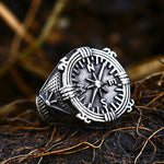 Viking Ring Featuring Nordic Compass