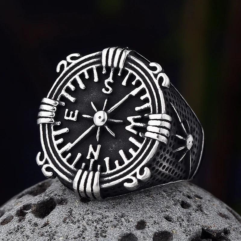 Viking Ring Featuring Nordic Compass
