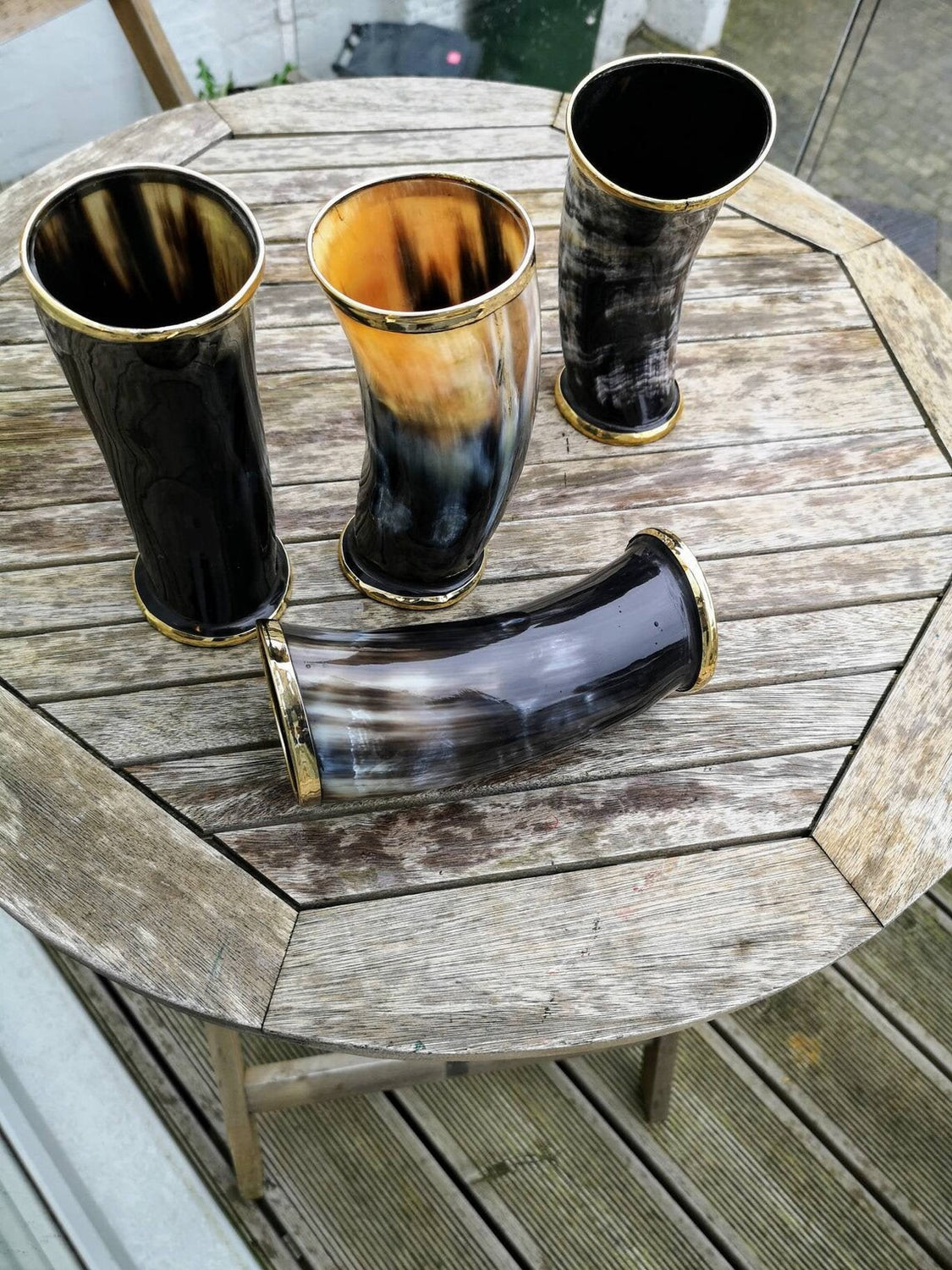 Viking Drinking Horn Cups - Set of 2, 4