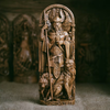 Odin Sculpture, The Allfather Norse God Wood Carving Statue