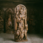 Odin Sculpture, The Allfather Norse God Wood Carving Statue