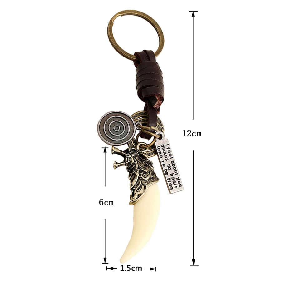 Fenrir Wolf Fang Keychain