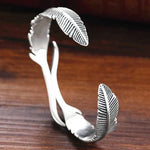 Ravens Feather Viking Cuff  Bracelet