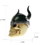 VIKING SKULL HEAD STATUE