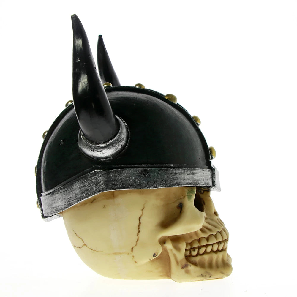 VIKING SKULL HEAD STATUE