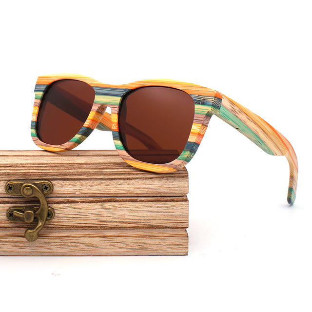 POLARIZED WOOD BAMBOO SUNGLASSES