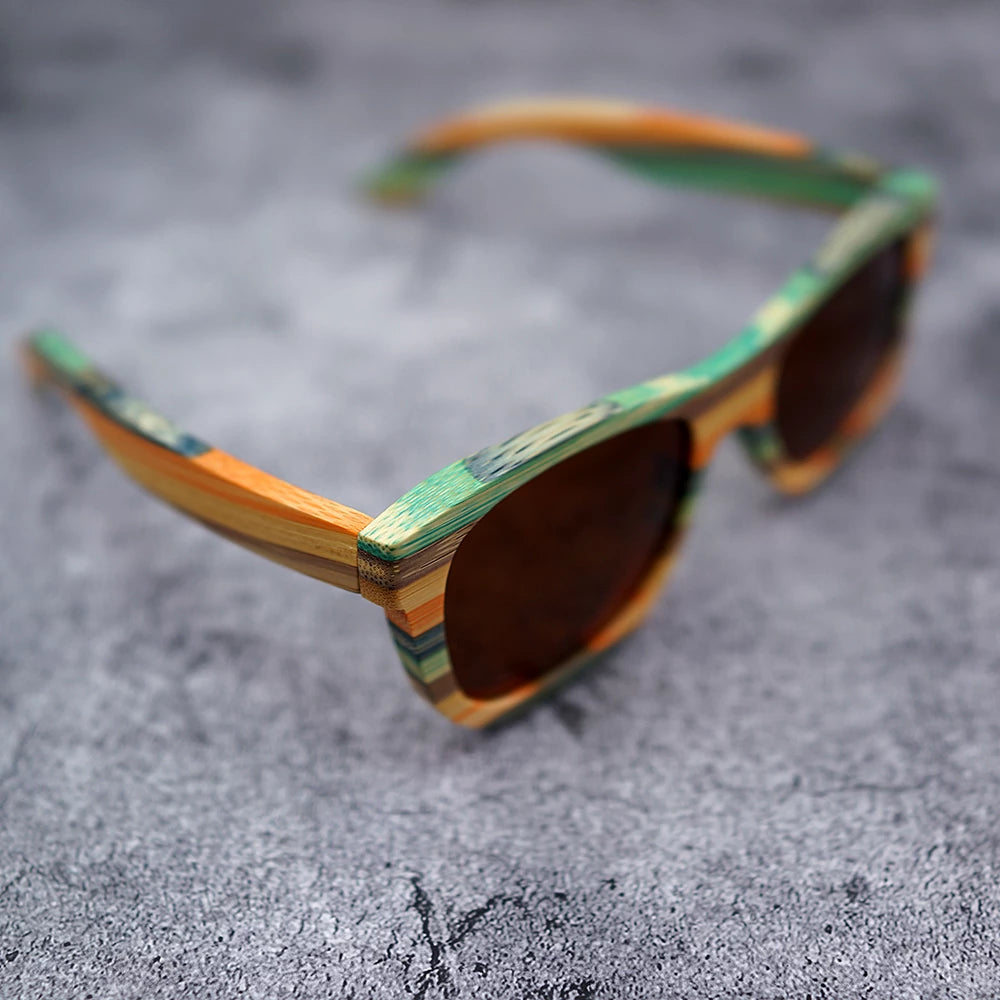 POLARIZED WOOD BAMBOO SUNGLASSES