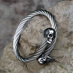 Viking Warrior Skull-Cuff Bracelet