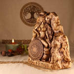 Handcrafted Freya Viking Wooden Statue