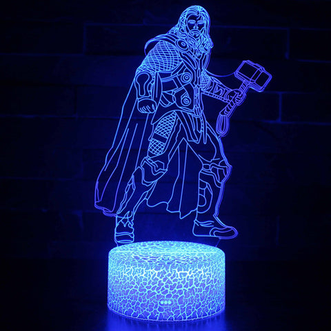 Thor God of Thunder 3D Night Lamp