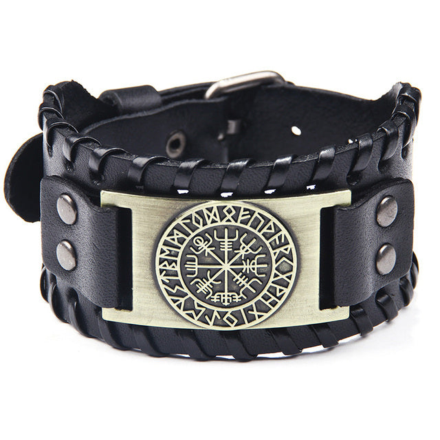 Vegvisir Leather Bracelet