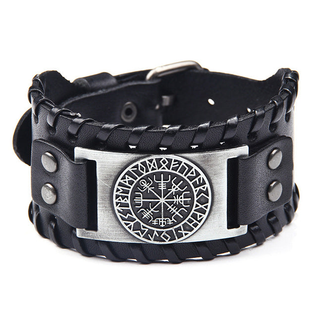 Vegvisir Leather Bracelet