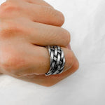 Interwoven Celtic Knot Ring