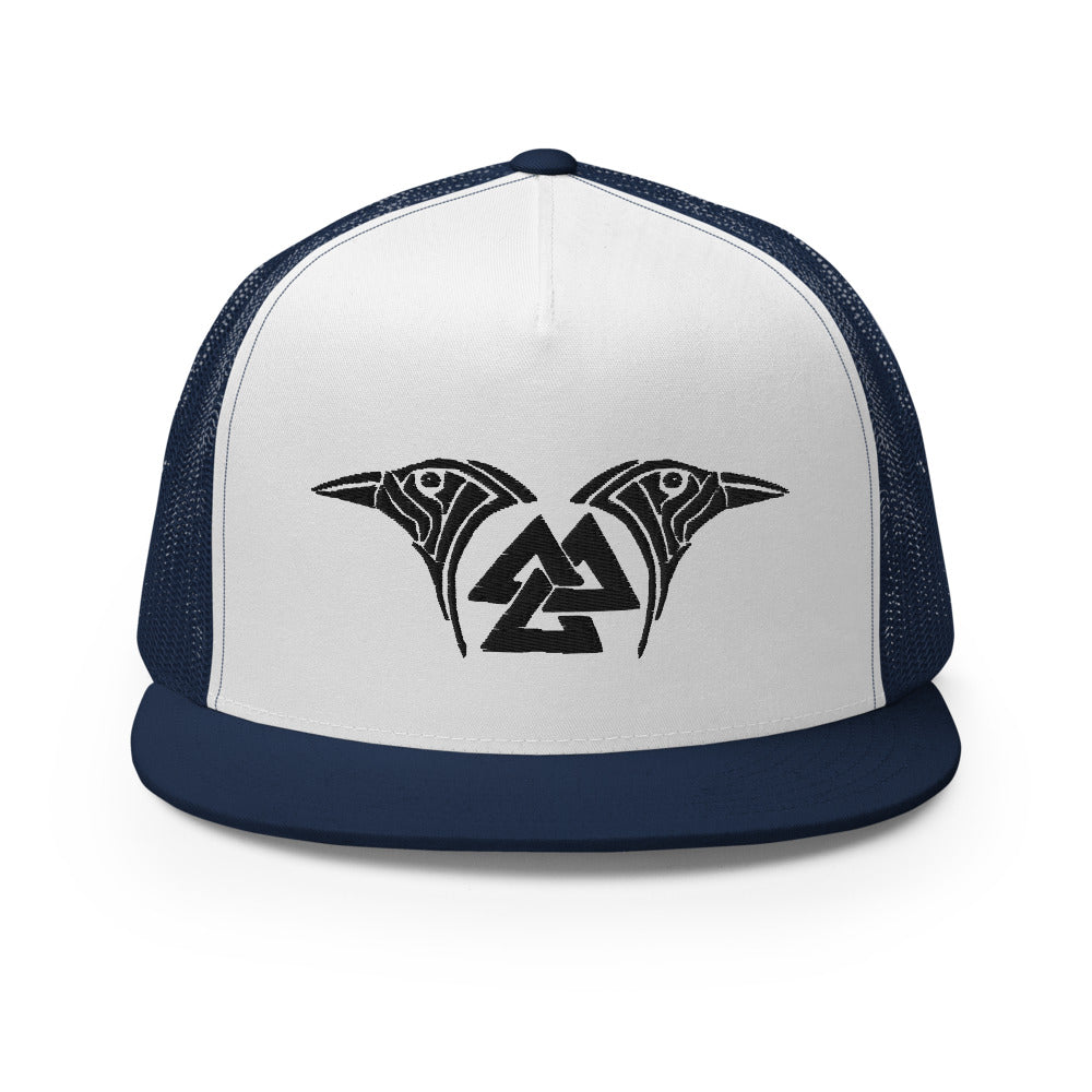 Valknut & Odin's Ravens (Viking Cap)