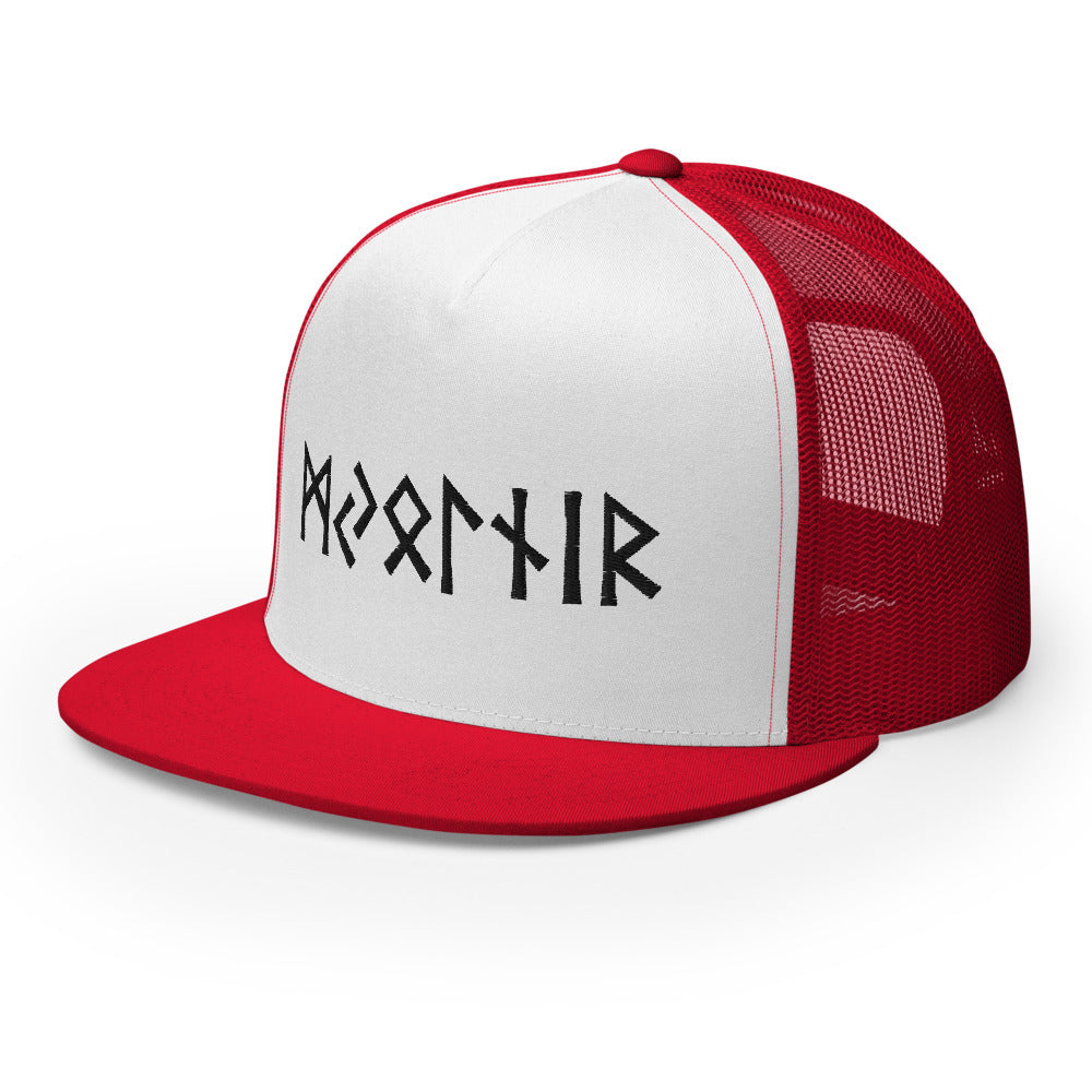 Mjolnir (Old Futhark) Viking Cap