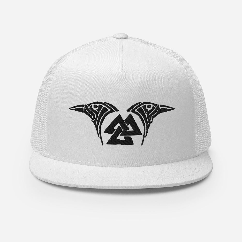 Valknut & Odin's Ravens (Viking Cap)