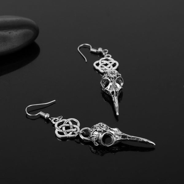 Unique VIKING EARRINGS - ODIN'S RAVENS