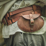 VIKING LEATHER POUCH BAG