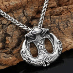 VIKING NECKLACE - MJOLNIR & RAVEN