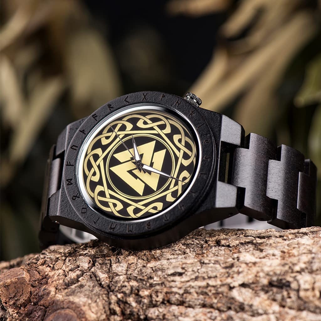 Valknut Wooden Viking Watch