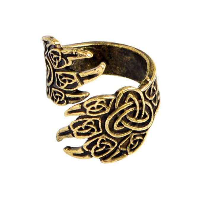 Celtic Berserker Claw Adjustable Ring