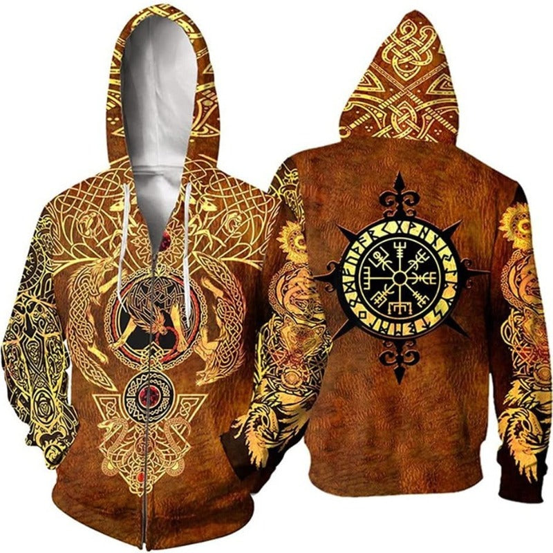 Vegvisir Compass (Viking Hoodie)