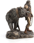 Tyr And The Binding of Fenrir Statue, Norse God Of War Sculpture