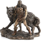 Tyr And The Binding of Fenrir Statue, Norse God Of War Sculpture