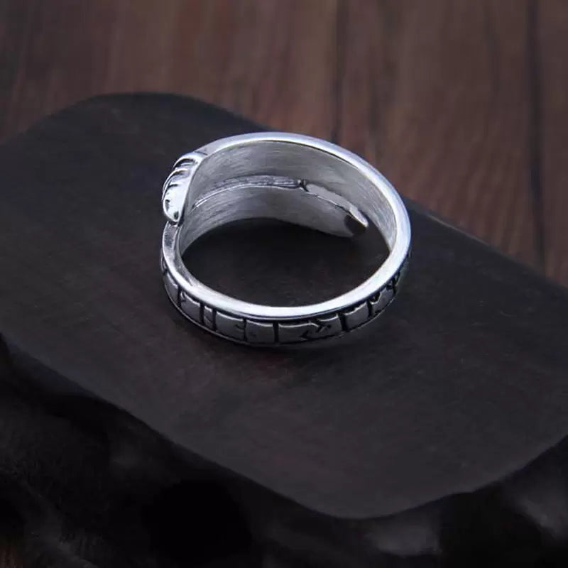 Jörmungandr Viking Ring - Sterling Silver