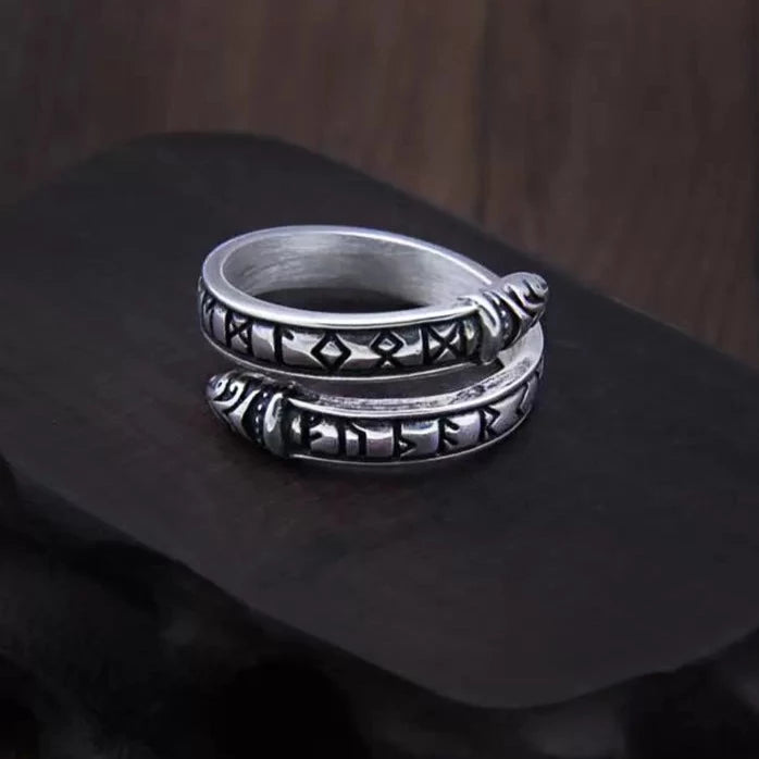 Jörmungandr Viking Ring - Sterling Silver