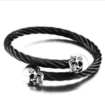 Viking Warrior Skull Cuff Bracelet