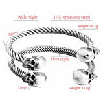 Viking Warrior Skull Bangle