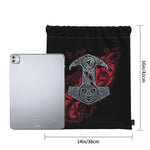 Thor's Hammer-  Mjolnir Drawstring Bag