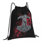 Thor's Hammer-  Mjolnir Drawstring Bag