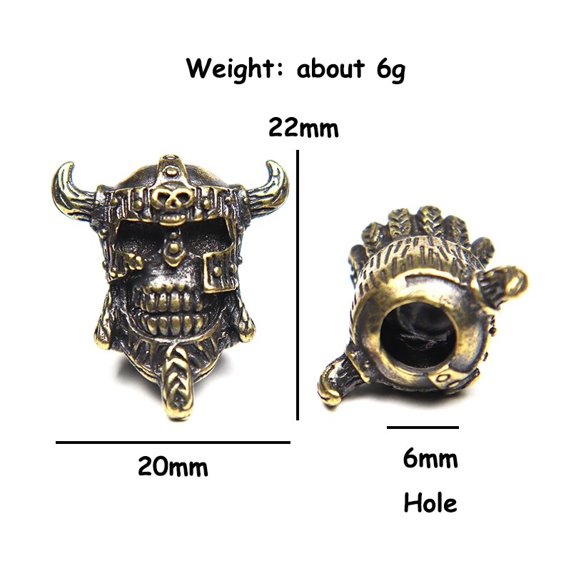Viking Beads for Beards- Pirate Skull