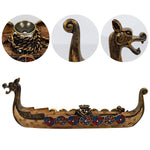 Viking Dragon Boat Backflow Incense Burner