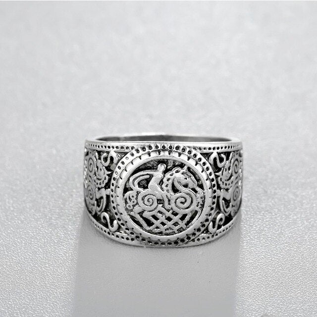 Odin and Sleipnir Norse Ring