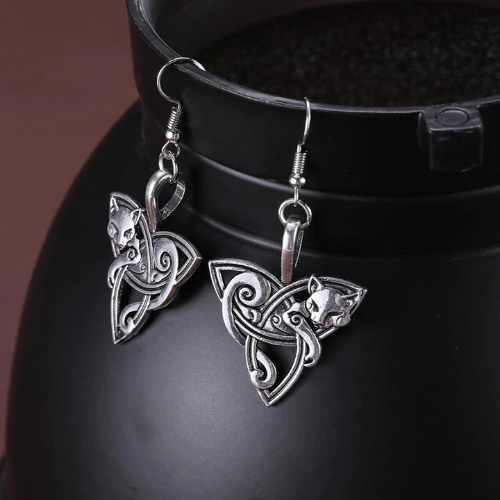 Viking Earrings - Freya's Cats