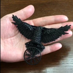 Raven Hairclip With Helm of Awe Symbol