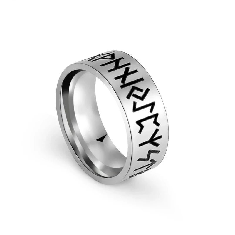 Viking Runic Ring Silver