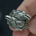 Odin's Ravens Stainless Steel Ring