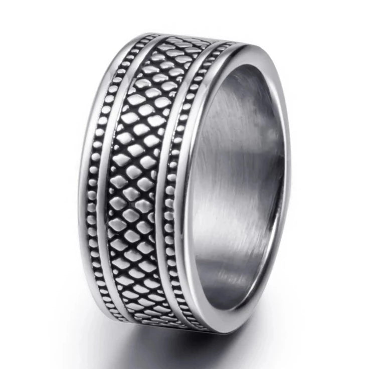 Norse Dragon Scale Viking Ring