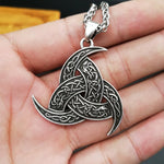 Odin's Horn Triskelion Pendant Necklace