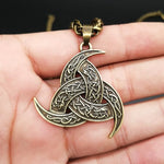 Odin's Horn Triskelion Pendant Necklace